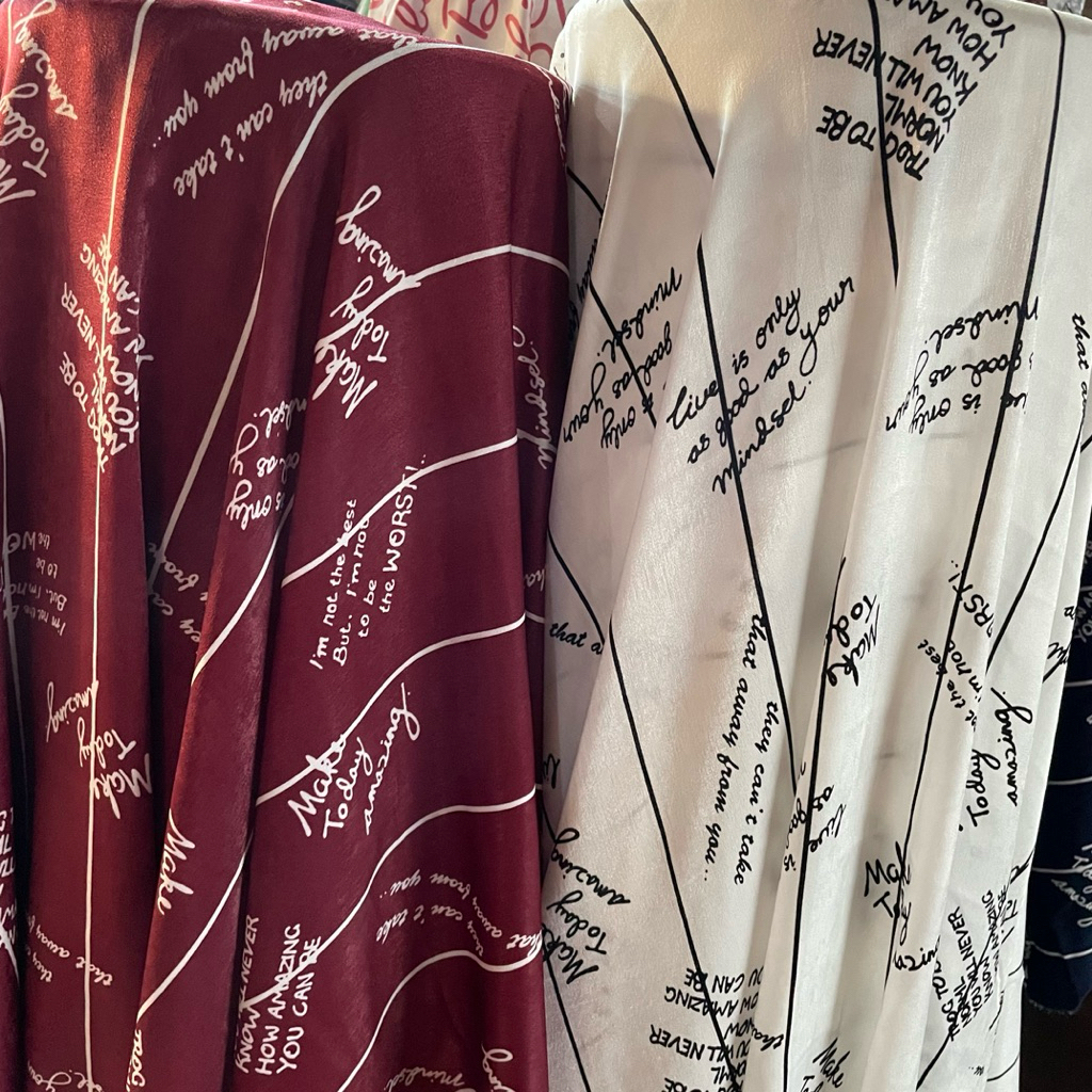 kain dior silk motif branded - kain dior silk original - kain silk style high quality grade A - md