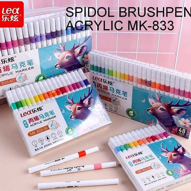 

KODE Y13R Acrylic Marker MK 833 48 Colors 36 Colors Spidol Akrilik MK 833 48 Warna 36 Warna