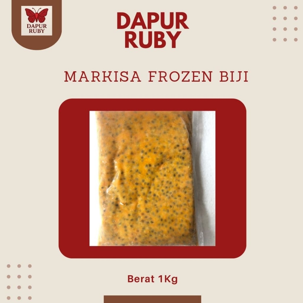 

Buah Markisa Frozen Biji 1Kg– Asli Segar, Siap Olah, Tanpa Pengawet | Dapur Ruby