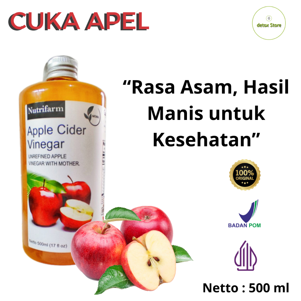 

Cuka Apple Nutrifarm Vinegar Apel Nutrifarm Produk Cuka Mother Cider Nutrifarm 500 Ml