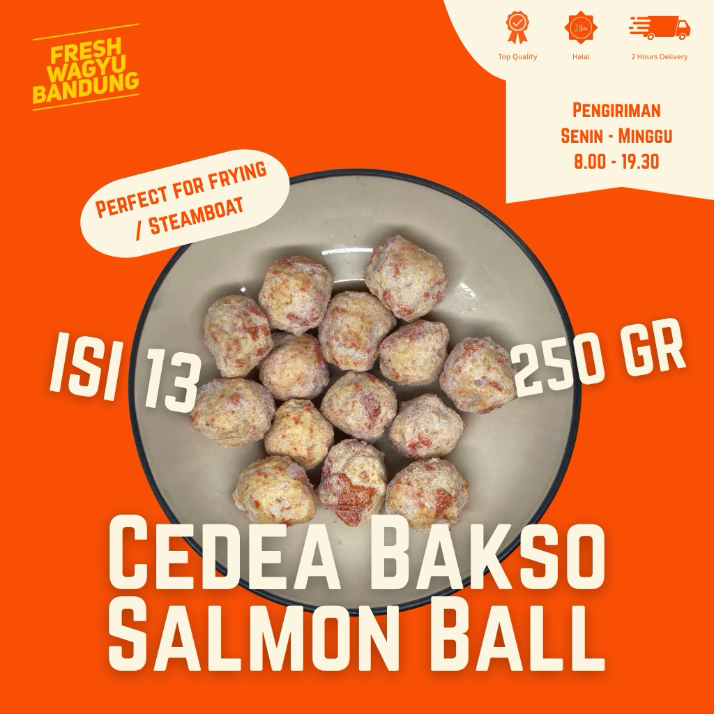 

BASO SALMON BALL PREMIUM Suki Steamboat Shabu Cedea 250g
