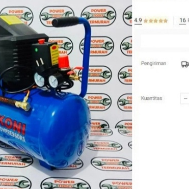 

Kompresor Angin 2HP LAKONI Imola 225 Air Compressor Kompressor Udara
