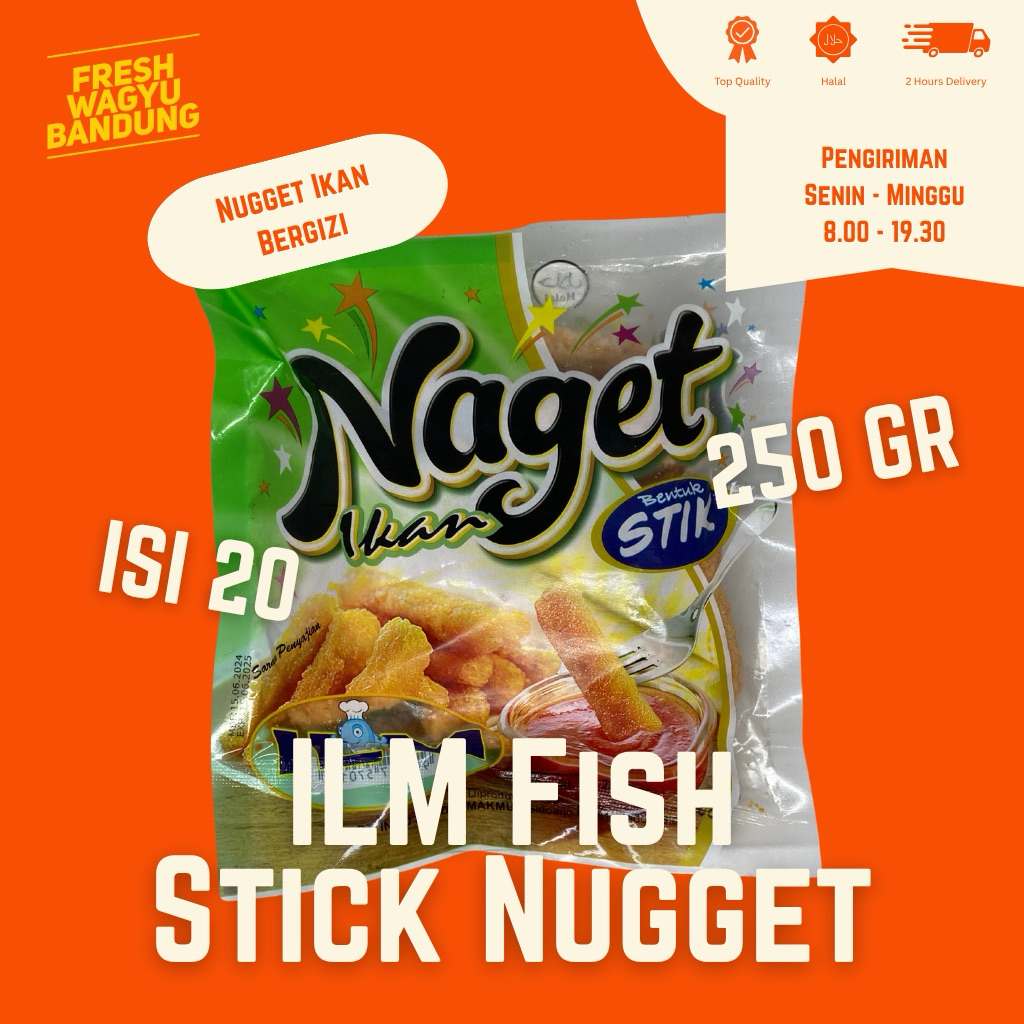 

ILM FISH STICK NUGGET Naget Ikan Stik Bergizi Halal Enak