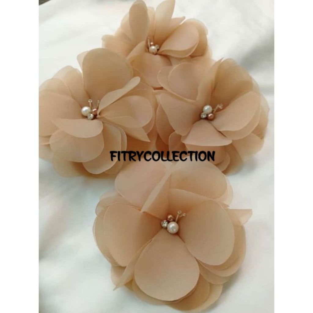 AKSESORIS BUNGA 3D SELENDANG/KEBAYA SATUAN/BUNGA 3D KORSASE