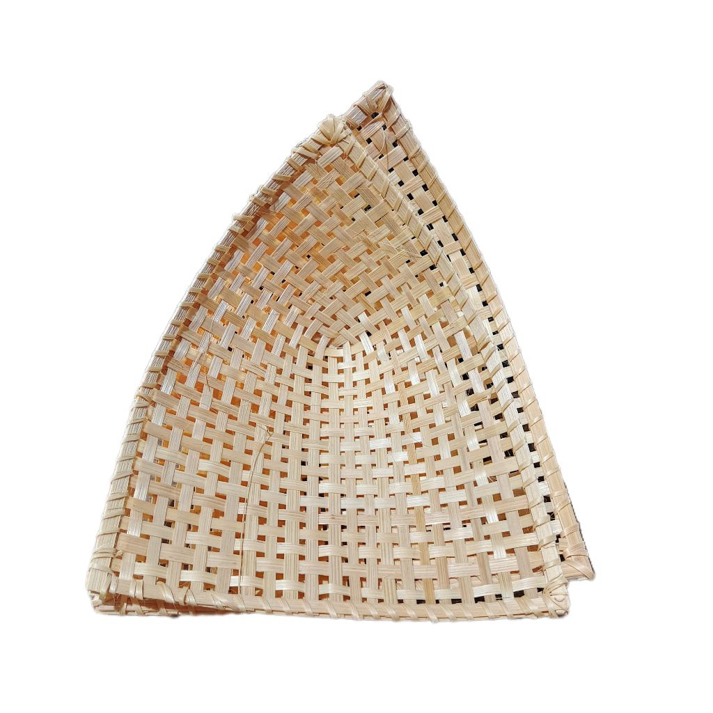 Pincuk Bambu berkaki isi 5 - piring bambu - piring pincuk - pincuk pecel