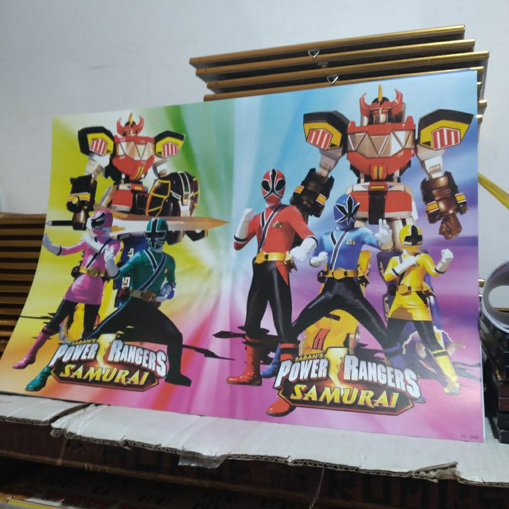 Poster power rangers samurai