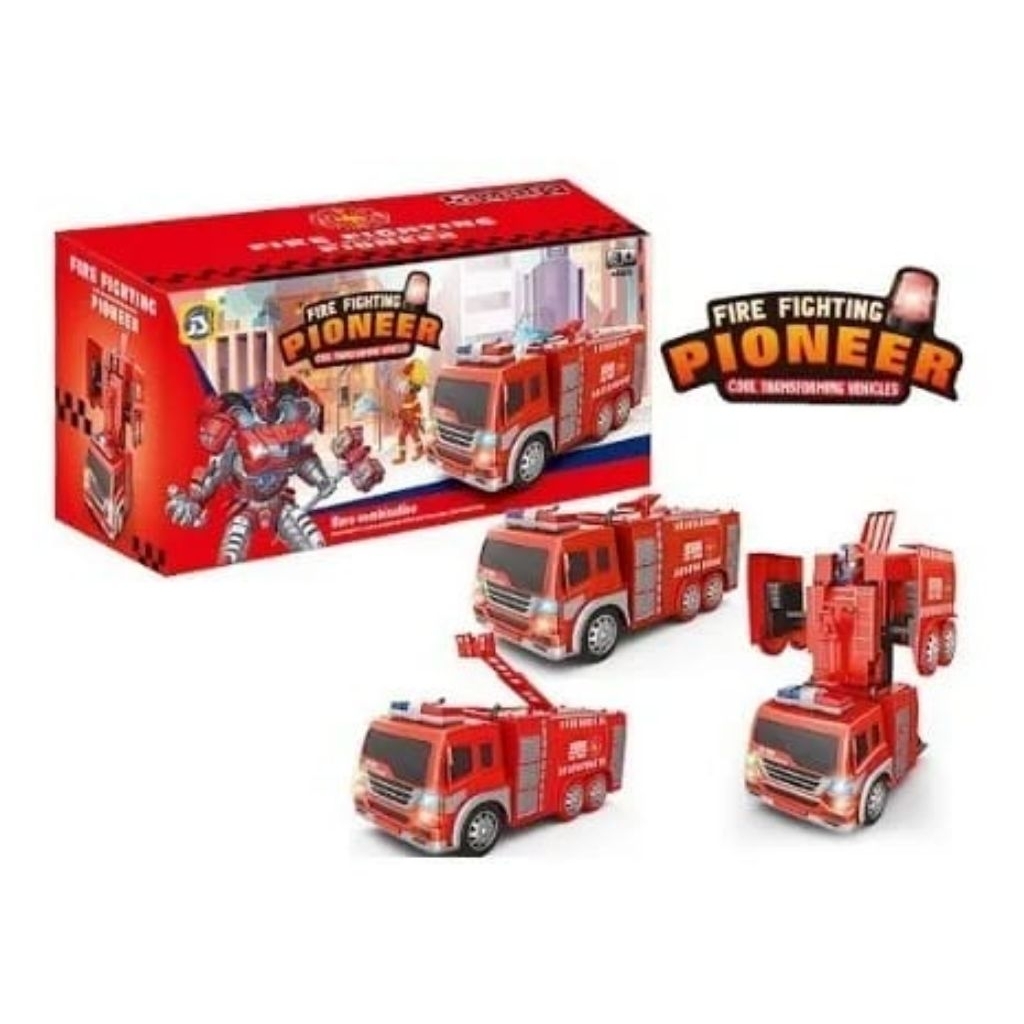 064 Mainan Robot Fire Fighting Berubah Jadi Mobil / Mainan Robot Mobil / Mainan Robot Mobil 2 IN 1 /