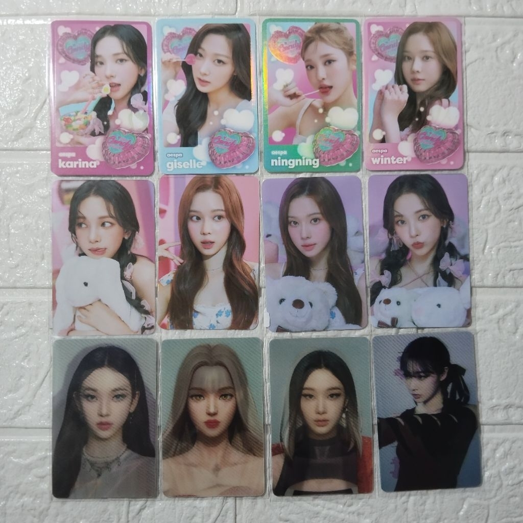 [Ready Stok] Take All Photocard Official Aespa Winter Caendy Lenti Winter Photocard Winter Aespa PC 