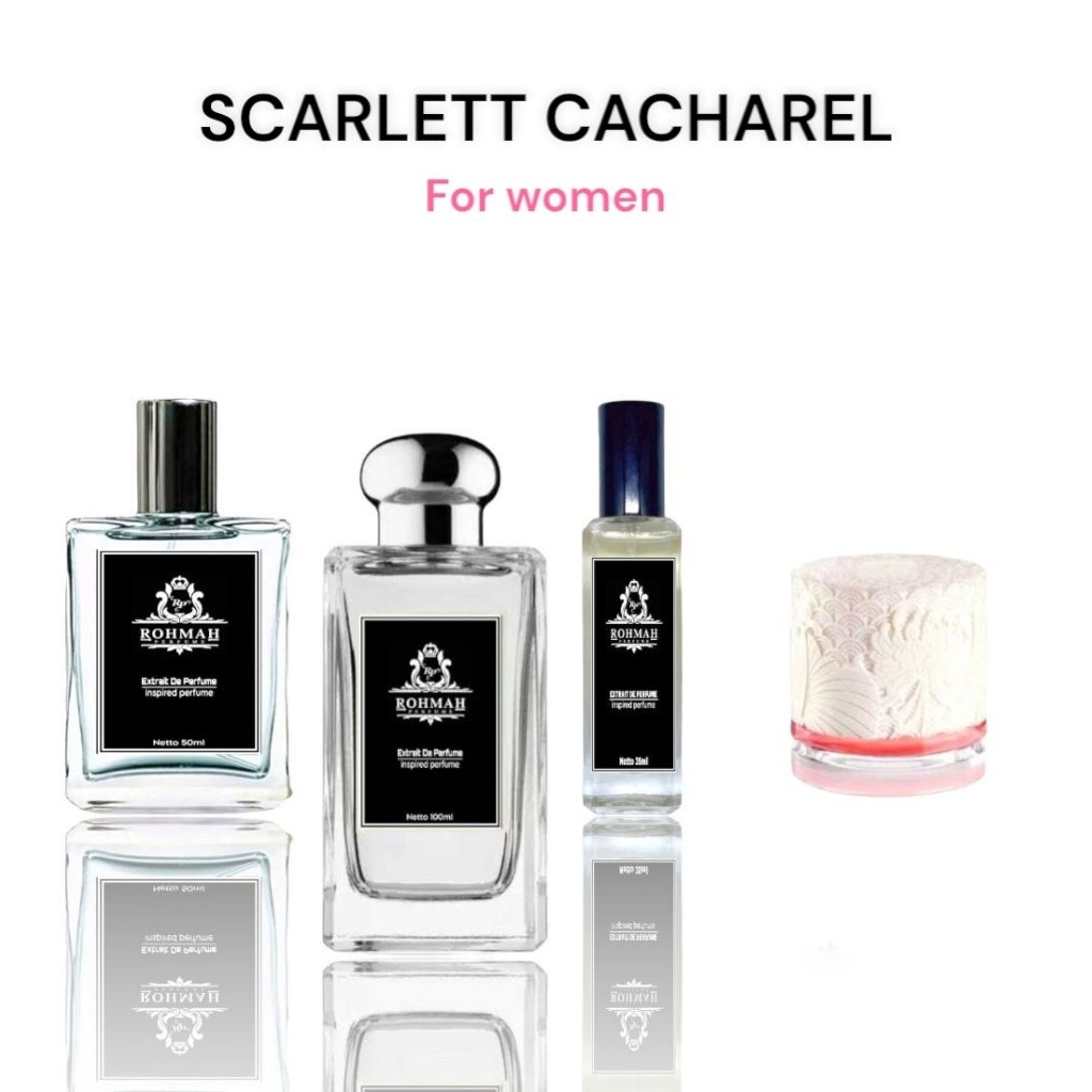 Parfum Scarlet Cacharel For women Kualitas Extrait by Rohmah Parfum.