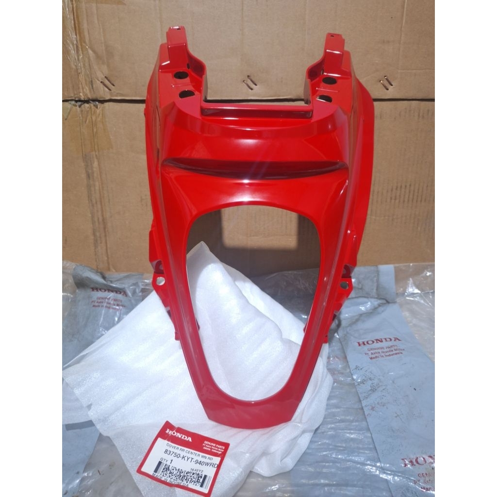 cover kaper rear center lampu belakang stoplamp honda scoopy karbu carbu original ahm honda warna me