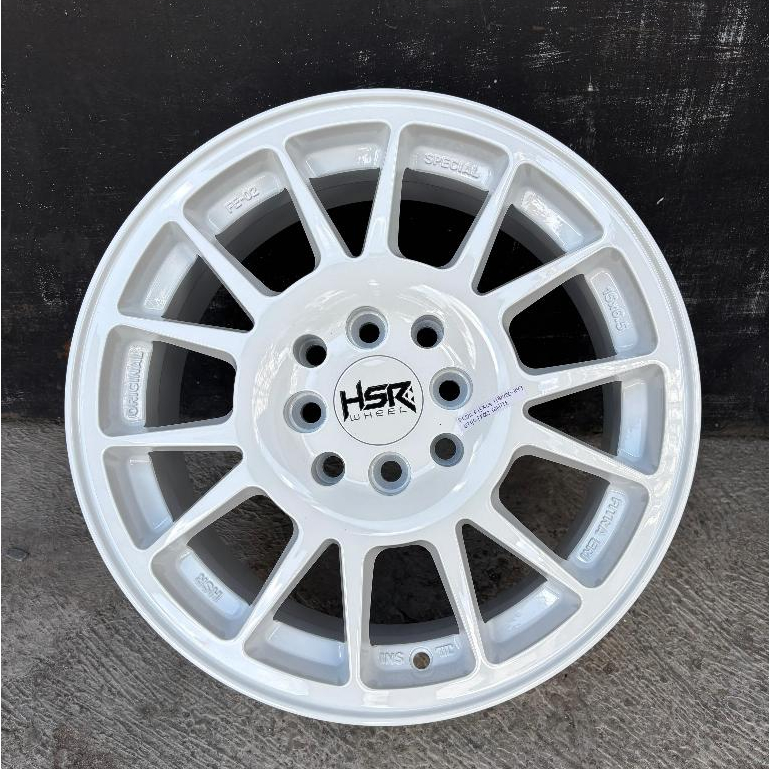 Velg R15 Rata Body HSR Fe02 Cocok Untuk Avanza, Brio, Xenia, Mobilio, Velg Mobil R15 Frost White