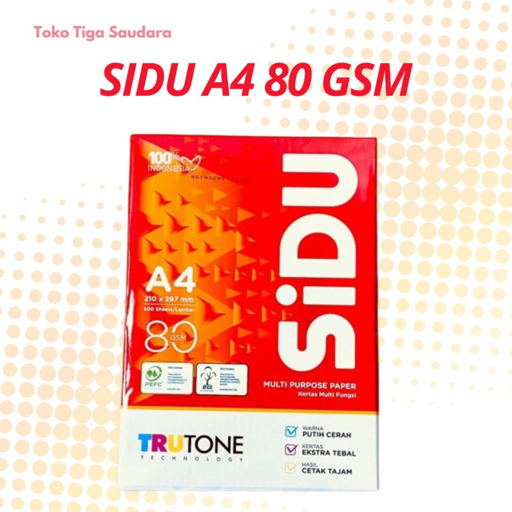 

Kertas HVS SIDU A4 80 GSM