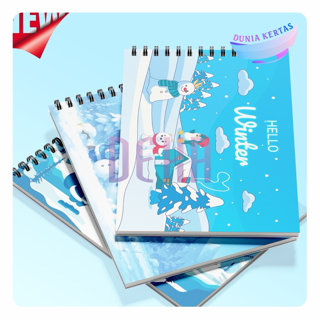 

dunia kertas Drawing Book Buku gambar Anak Sketchbook A4 Cute Jilid spiral Tebal 300gsm isi 30 lembar