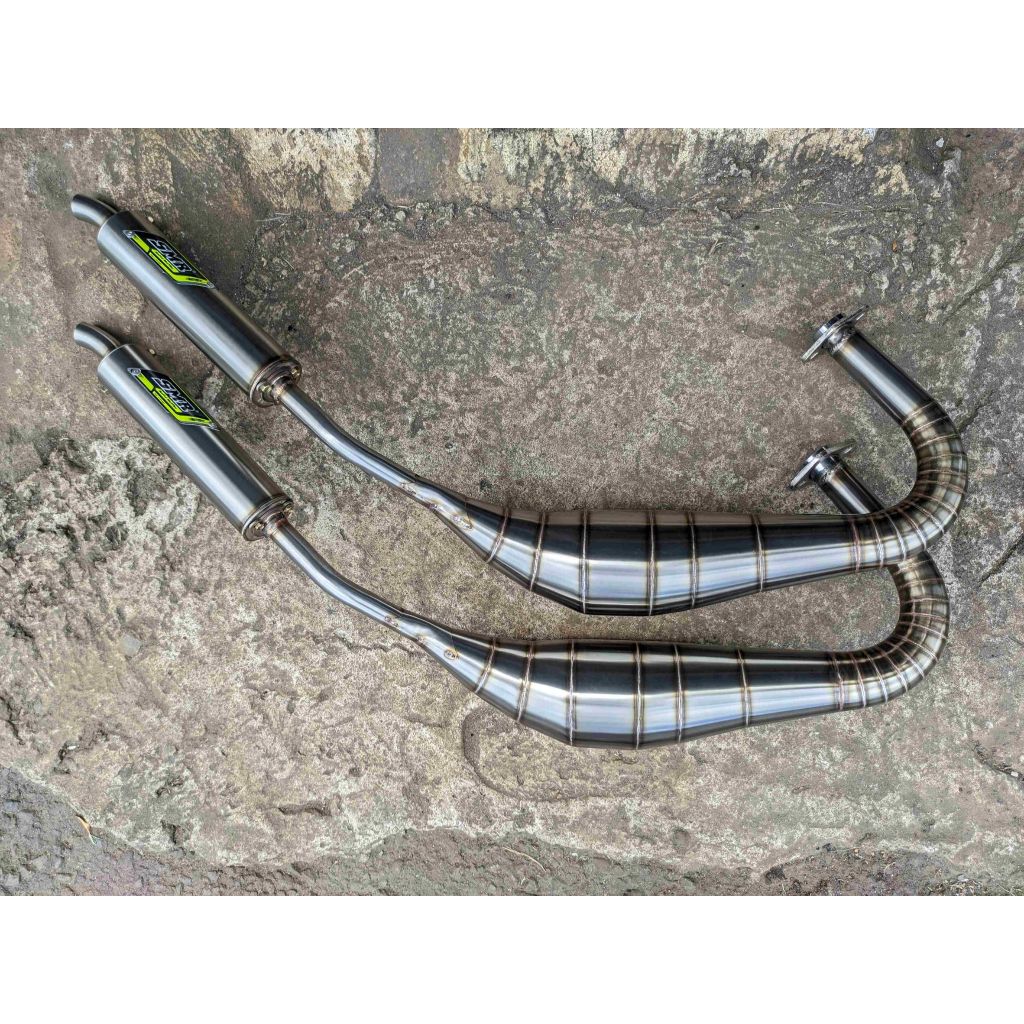 Knalpot SMR Rxking PDK Scorpio Stainless - Leher Cacing