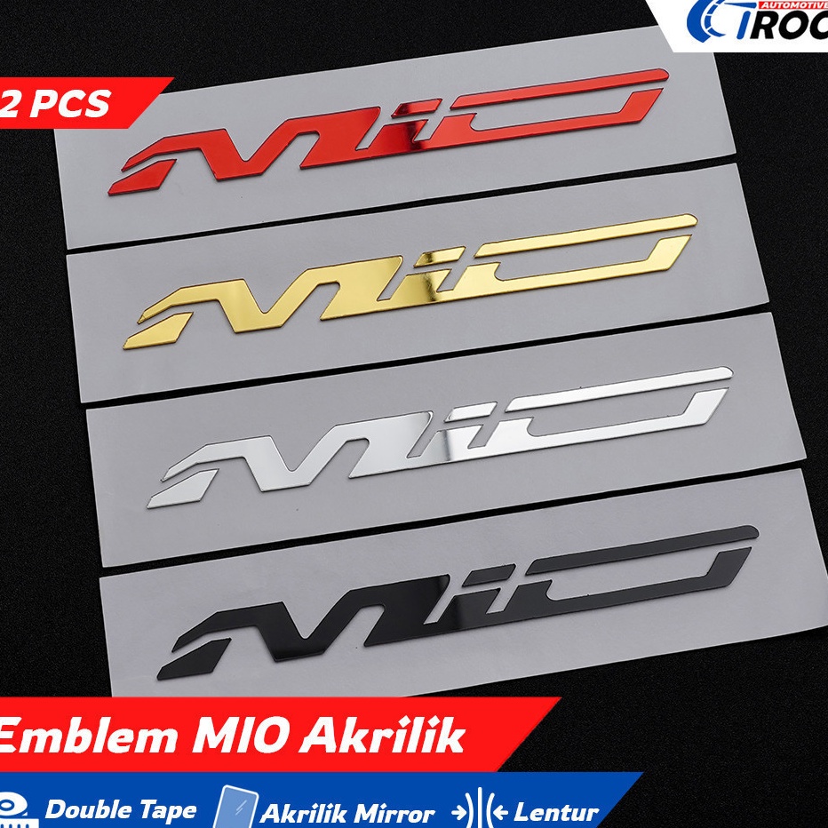 COD  Emblem Mio Timbul 3D Logo Mio Sporty Stiker Yamaha Mio Smile Tulisan Mio M3 Sticker Mio