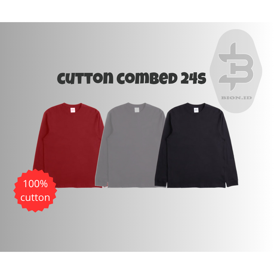 {LANGSUNG PABRIK} KAOS POLOS COMBED 24S KAOS POLOS ATASAN