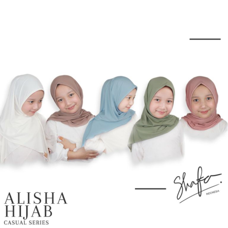 KODE P62V HIJAB ANAK ALISHA HIJAB CASUAL SERIES SEGITIGA INSTAN SIZE SL