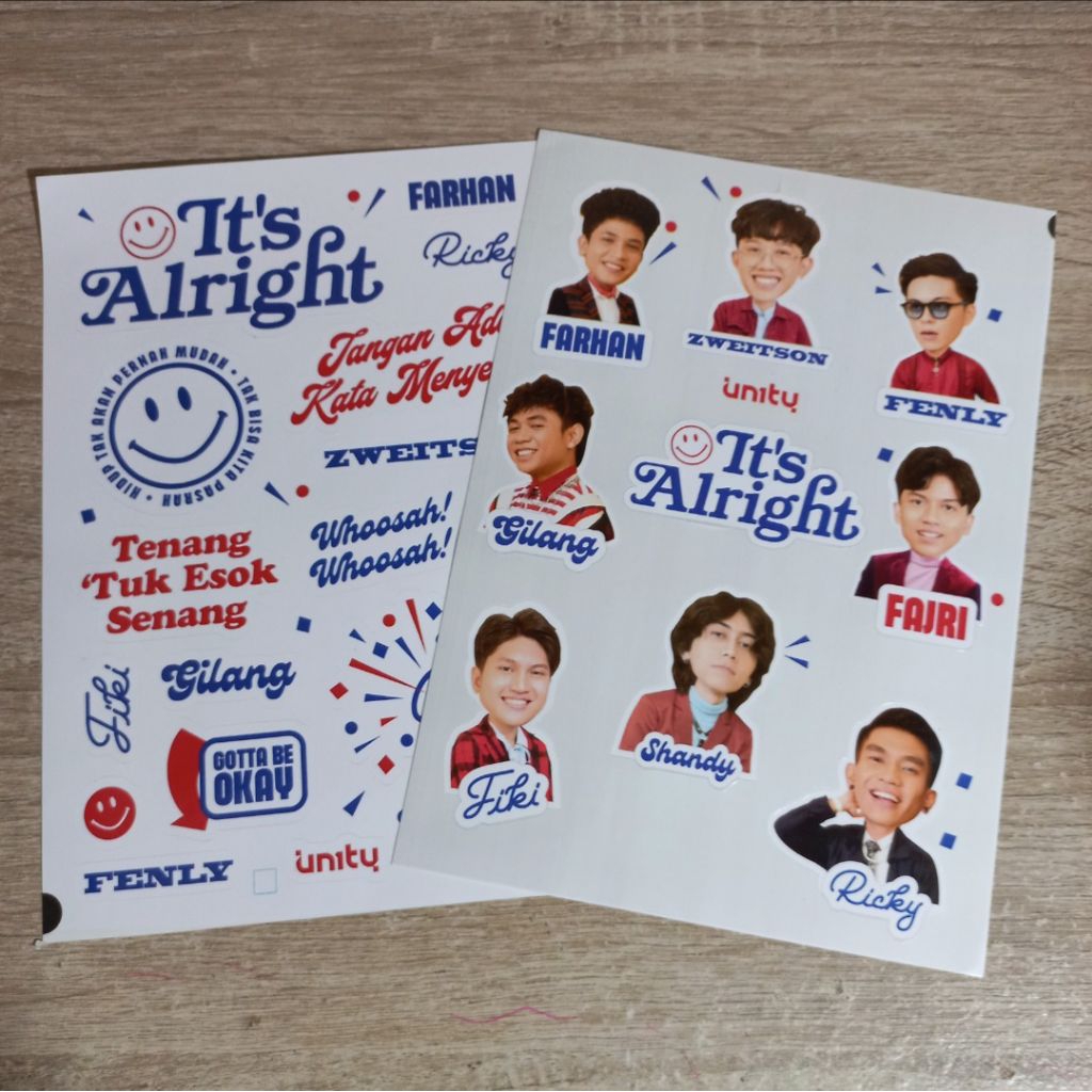 WTS stiker UN1TY "It's Alright"