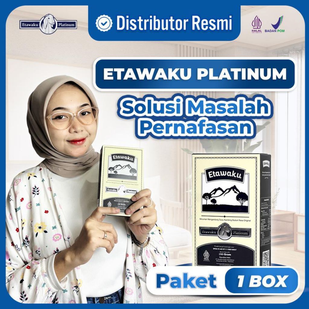 

Etawaku Platinum Susu Kambing Etawa Atasi Sesak Nafas dan Nyeri Sendi