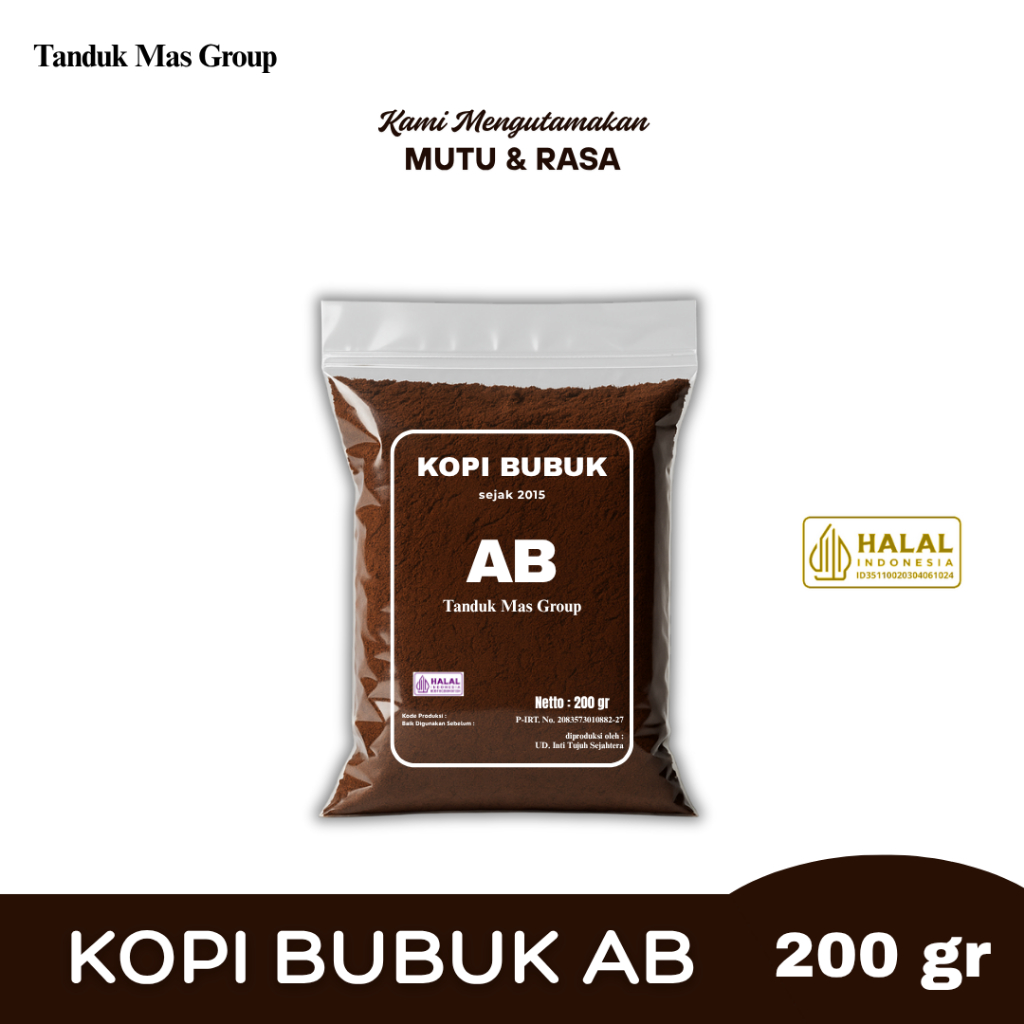 

Kopi Bubuk AB Khas Dampit 200gr