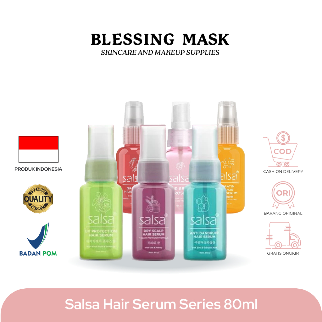SALSA Hair Serum Perfume Spray Pertama di Indonesia Dengan Rose Extract | Keratin & Growth Treatment