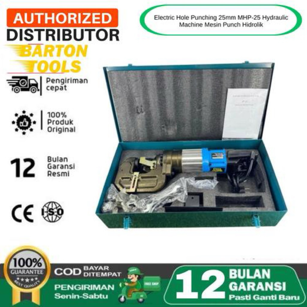 

Electric Hole Punching 25mm MHP-25 Hydraulic Machine Mesin Punch Hidrolik