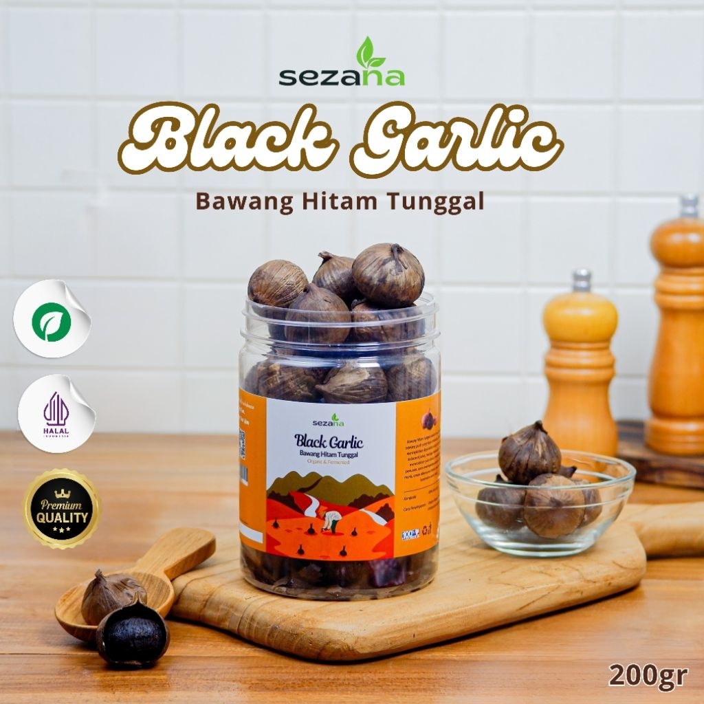 

Sezana Black Garlic Bawang Hitam Tunggal Premium 200gr