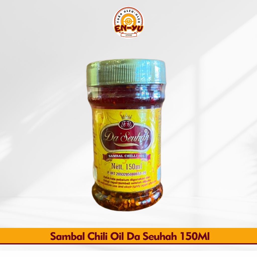 

Sambal Chilli Oil / Chili Oil Sambel Da Seuhah 150ml Pedas / Sambal Premium Instan
