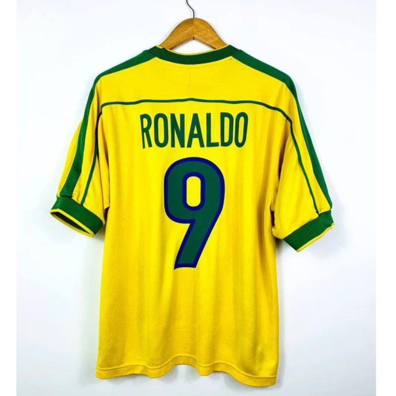BAJU BOLA JERSEY BRAZIL HOME 1998 2000 JERSEY RETRO JERSEY BRAZIL RETRO JERSEY VINTAGE JERSEY CLASSI