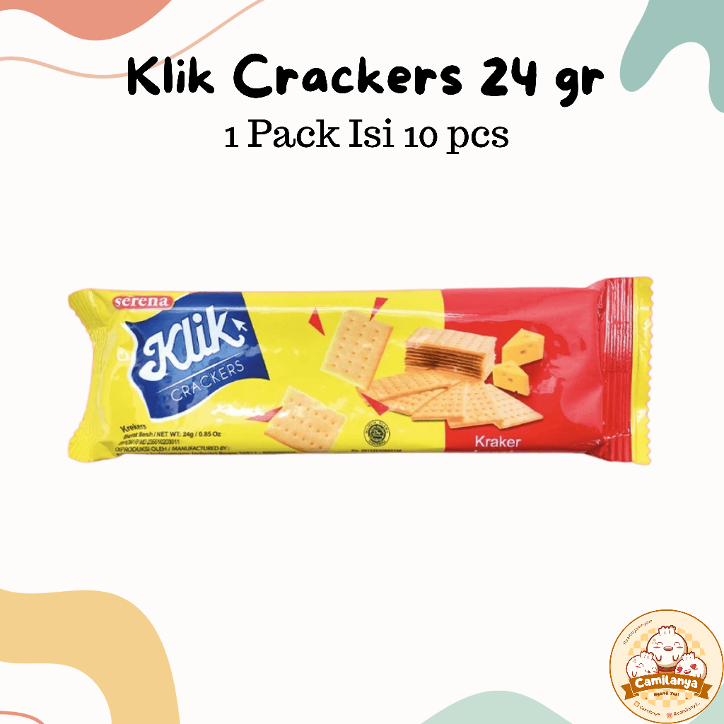 

Biskuit Serena Klik Crackers 24 gr 1 Renceng Isi 10 pcs