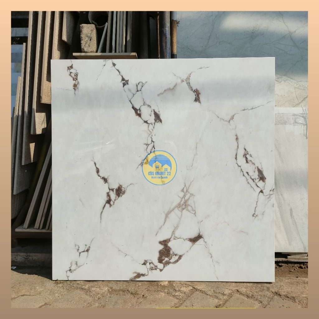 Granite ikad 80x80 granit glosy luna white