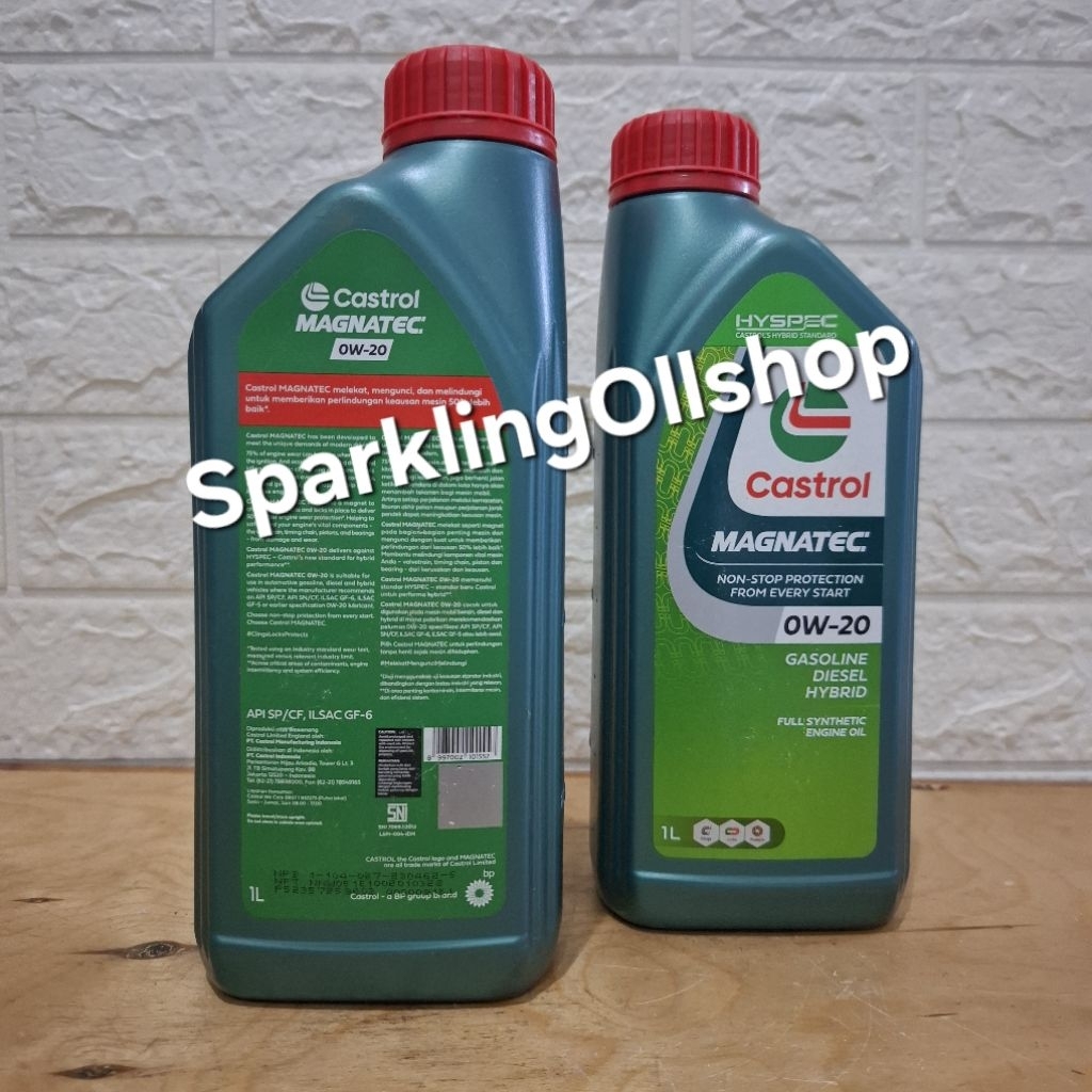 CASTROL Hyspec 0W20 Oli Mesin 0W 20 Gasoline / Diesel 0W-20 Hybrid Full Synthetic - 1L (1liter) ORIG