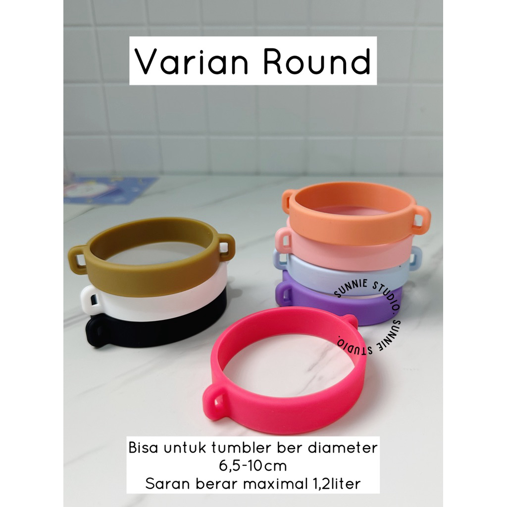 SUNNIE Gantungan Botol tumbler bahan karet silicone untuk tali strap tumbler