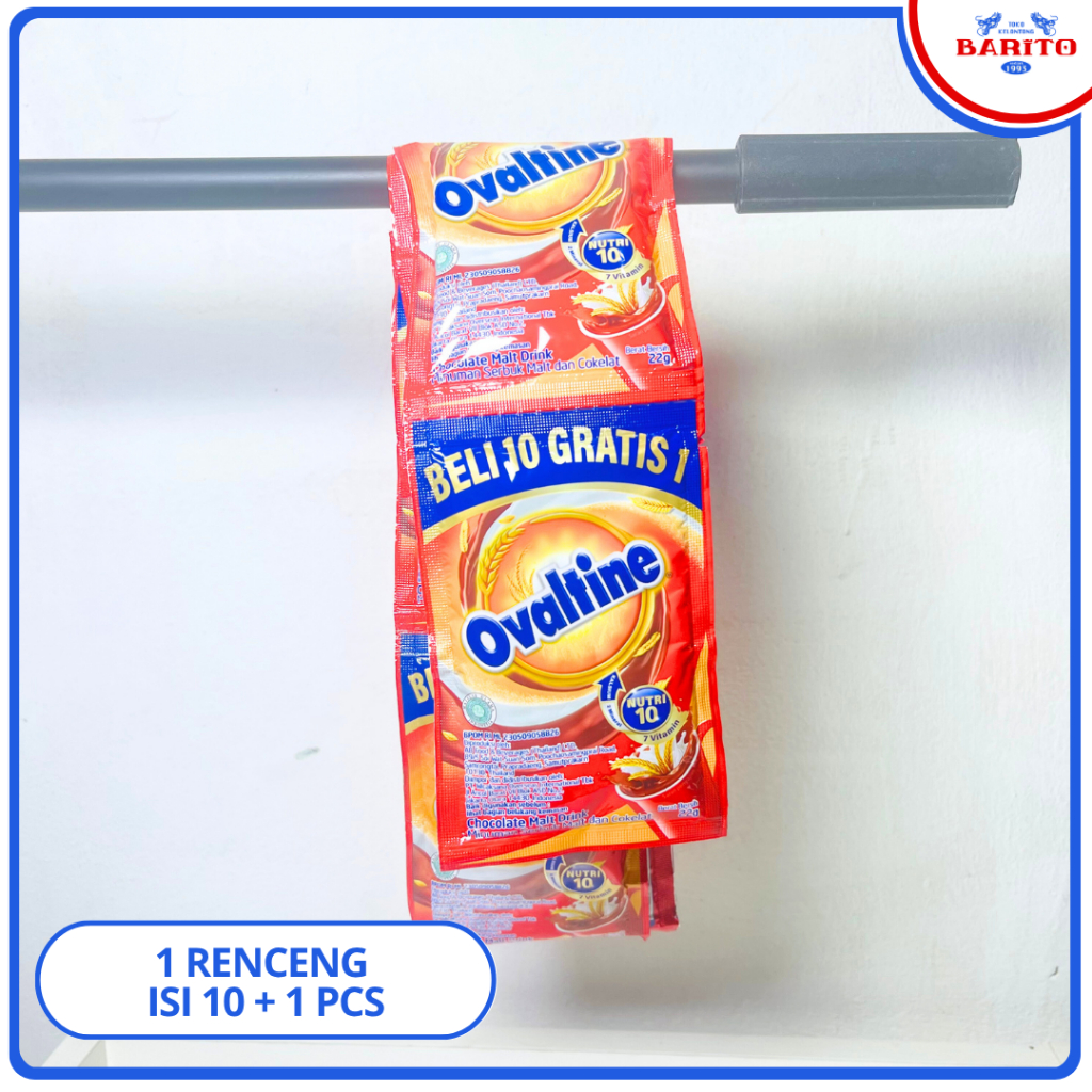 

Susu Ovaltine Cokela Gandum Renceng Isi 10 + 1 pcs