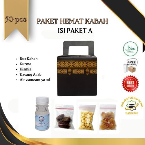 

Oleh Oleh Haji/Umroh Isi 50 Paket A Dus kabah, Botol+Air zam2, Kurma, Kacang Arab, Kismis