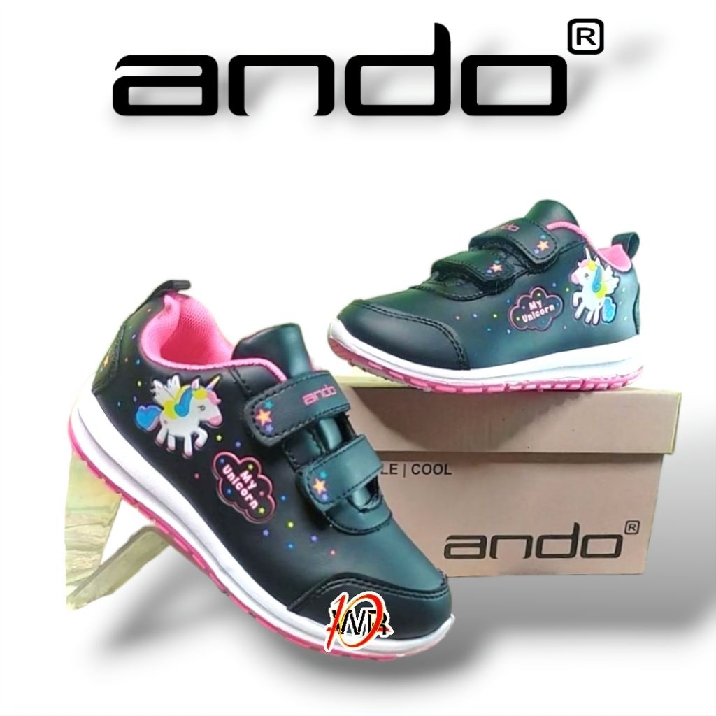 Sale Sepatu Sekolah Ando Mermaid Anak Perempuan Size 29-36 Original