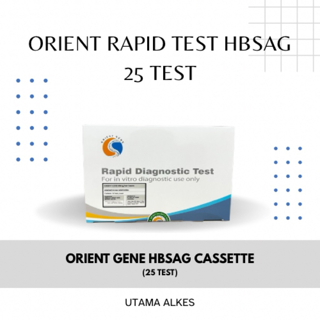 HBSAG CASSETTE ORIENT GENE HBSAG CASSETTE ISI 25/RAPID TEST HBSAG CASSETTE ORIENT