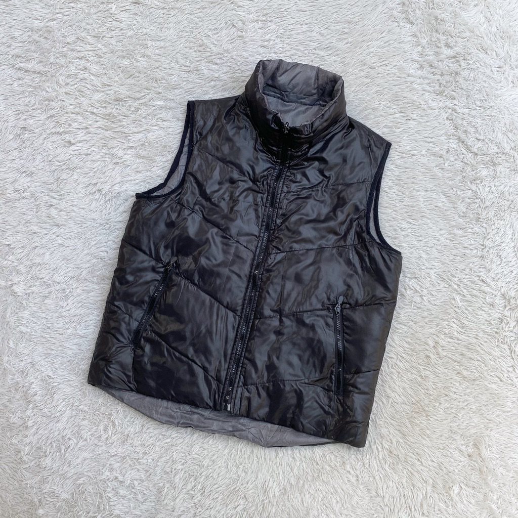 Louis Chavlone Vest Reversible Parachute Ultra Light Down Rompi Jacket