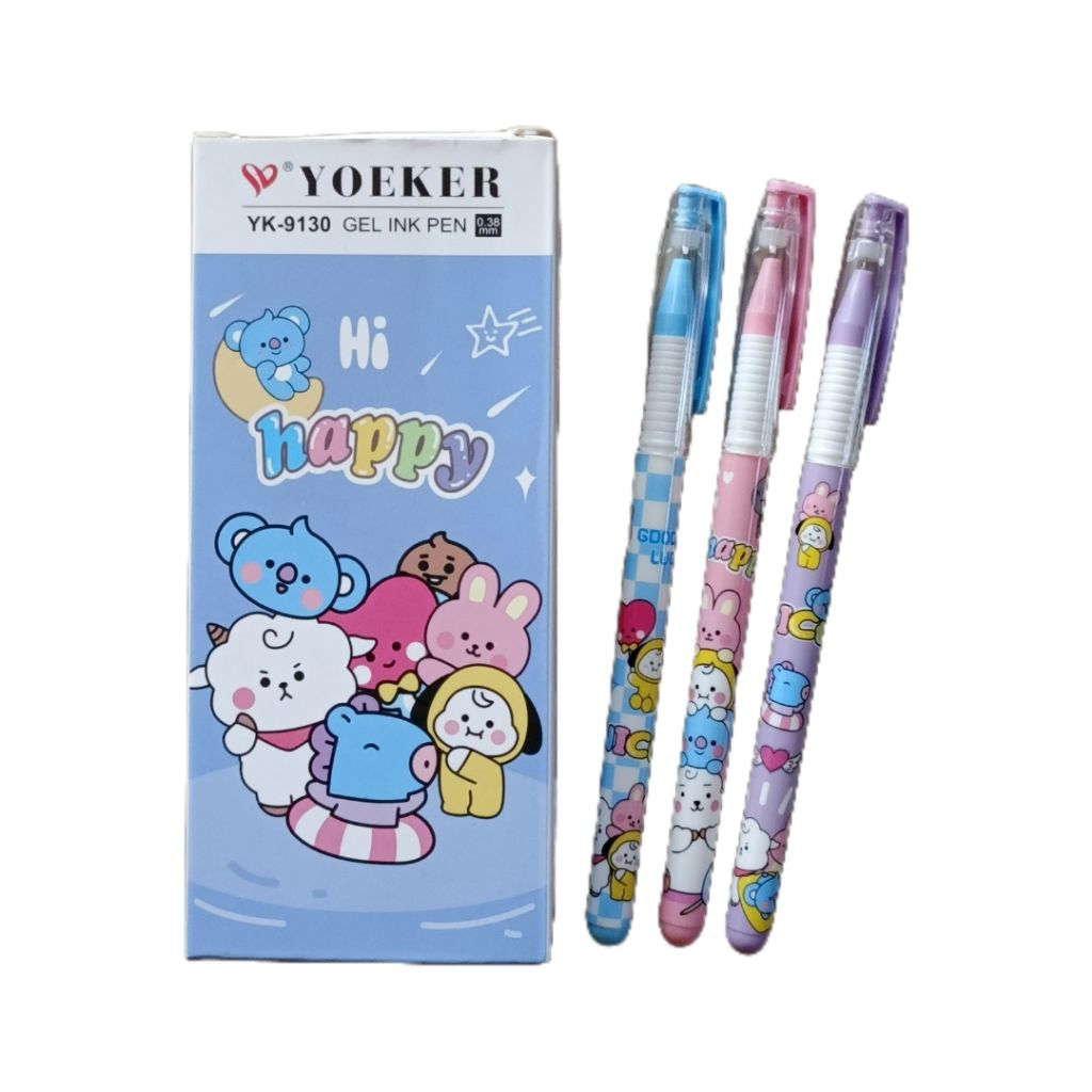 

(12pcs) PULPEN GEL MURAH / BOLPEN GEL /GEL PEN YOEKER YK-9130