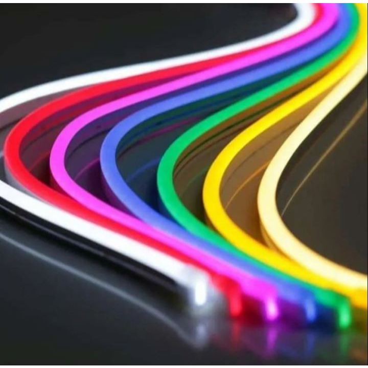 LAMPU LED NEON FLEXIBLE 220V 5 METERAN KEREN ABISZZ KAWAN BUAT PENGHIAS KAMAR CAFFE RUANG TAMU TAMAN