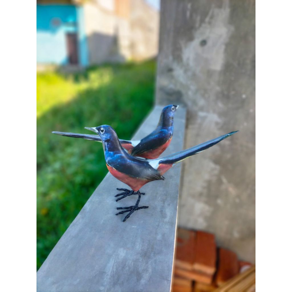 PATUNG JONTROT BURUNG MURAI OCEHAN - JONTROT BURUNG MURAI OCEHAN MIRIP ASLI