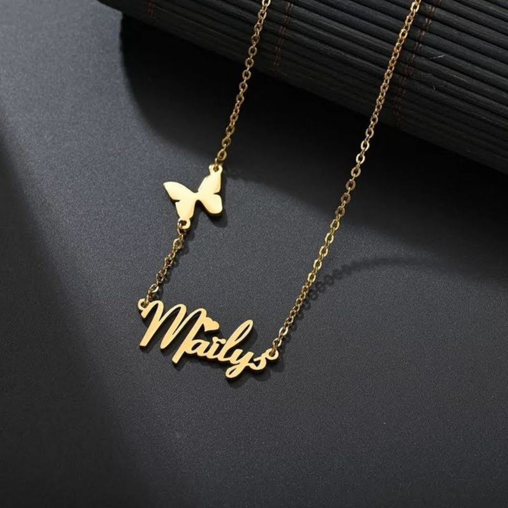Kalung Nama Terbaru Termurah Anti Karat Anak Dewasa Aksesories
