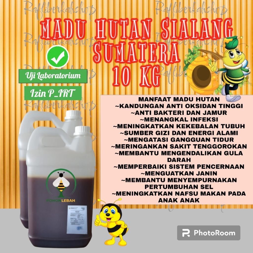 

madu hutan sumatera curah 10kg madu mentah madu organik original