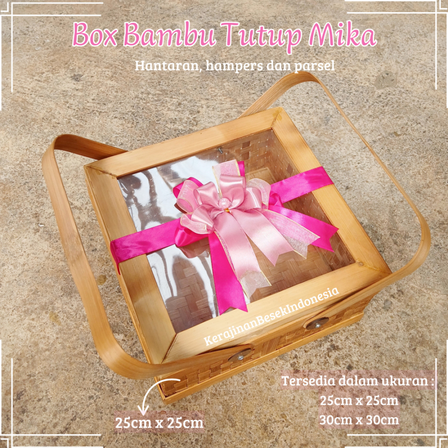 

BOX HAMPERS DAN HANTARAN BONUS PITA Parsel kotak tutup mika 25cm dan 30cm