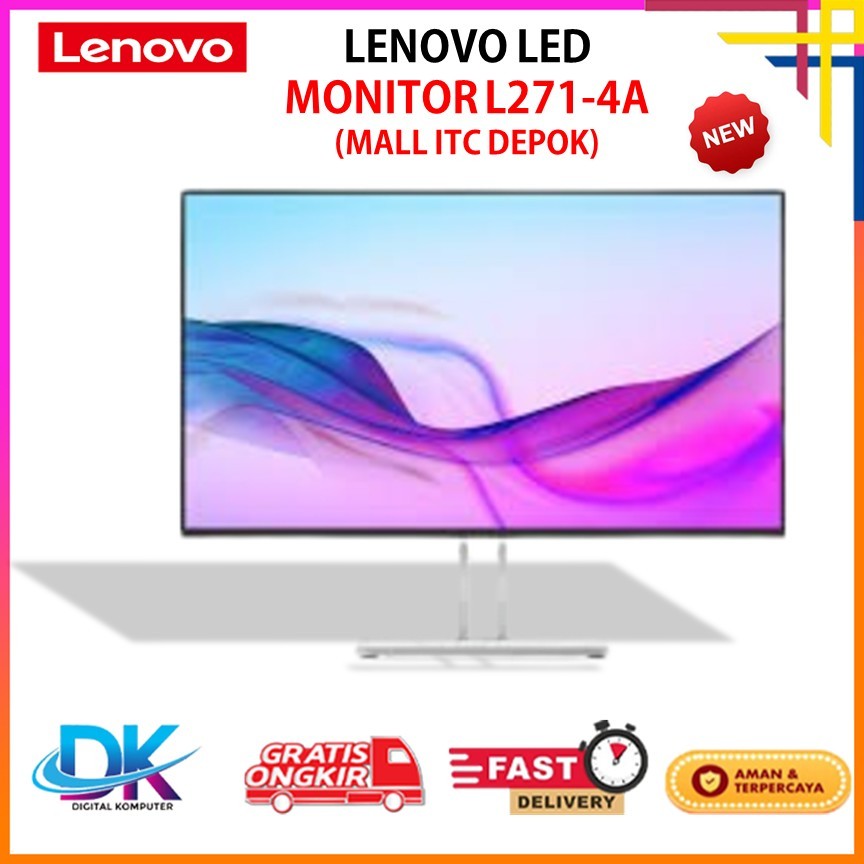 LENOVO LED MONITOR L27I-4A 27INCH FHD 100HZ FLAT IPS 99%SRGB SPEAKER