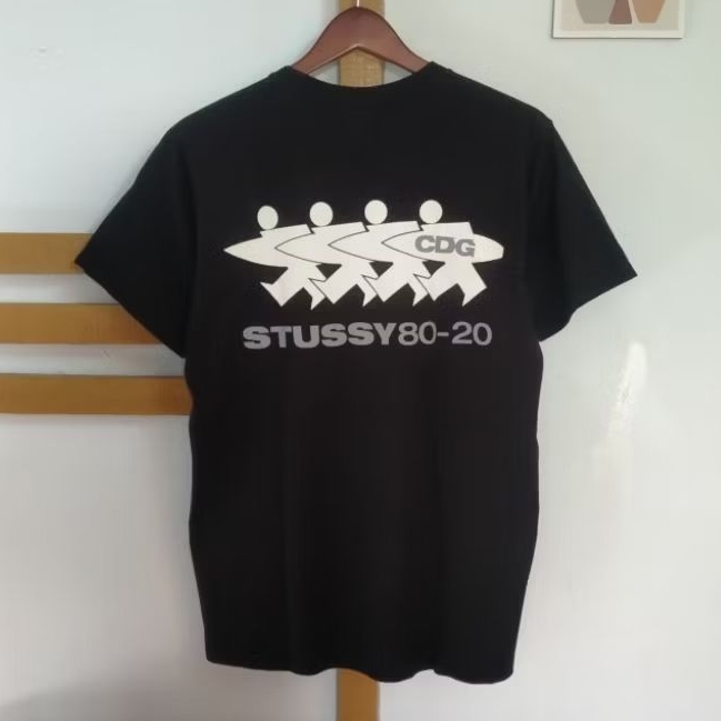 T SHIRT STUSSY X CDG