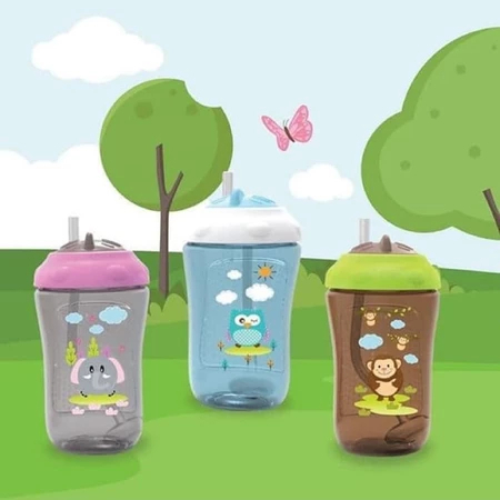 BABY SAFE BabySafe Weighted Straw Cup FS405 | Botol Minum Sedotan Anak Bayi