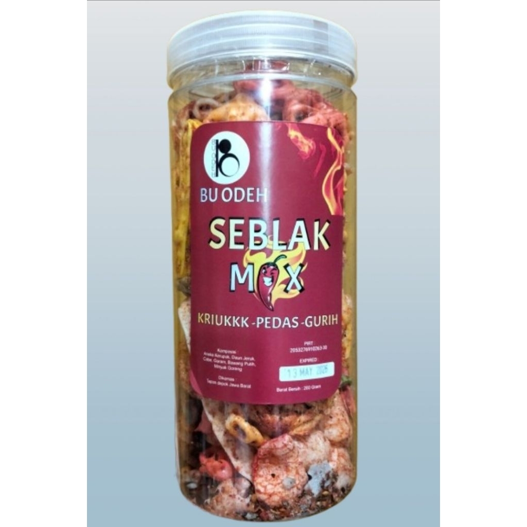 

Seblak Mix Kering Pedas Mak odeh- Ampiran Camilan Djawa