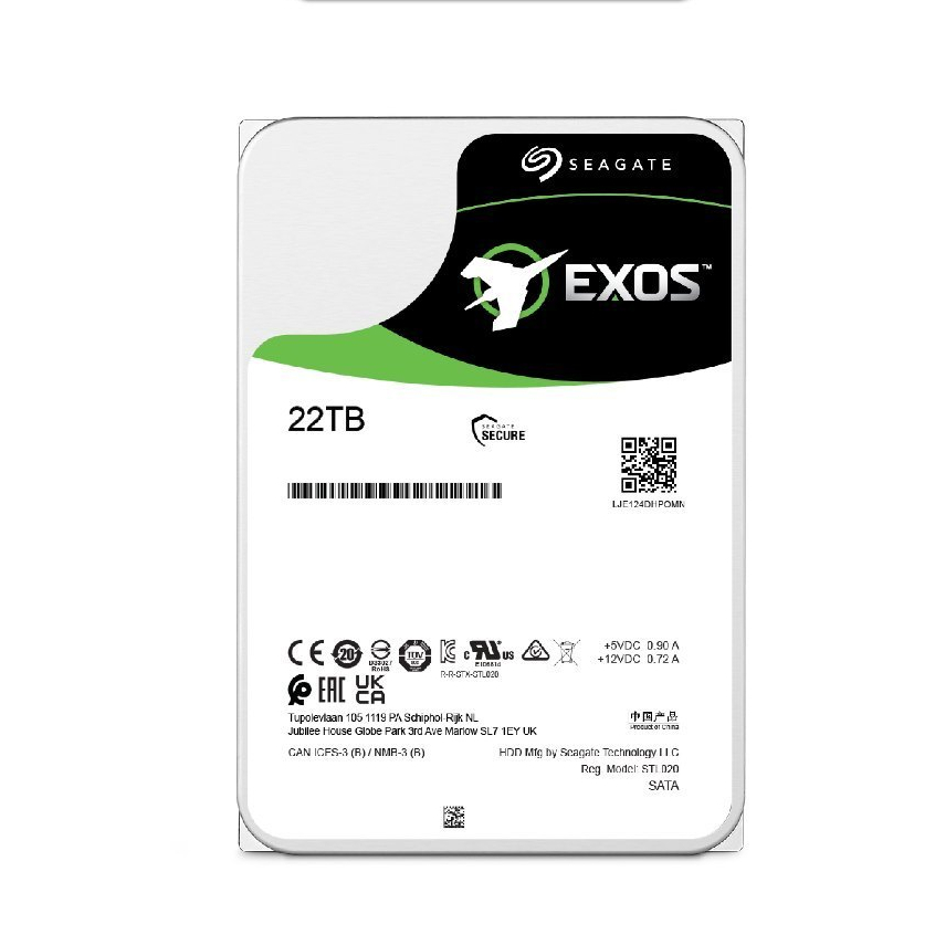 Seagate Exos Enterprise SAS 22TB 3.5" HDD/ Harddisk Server 7200 RPM