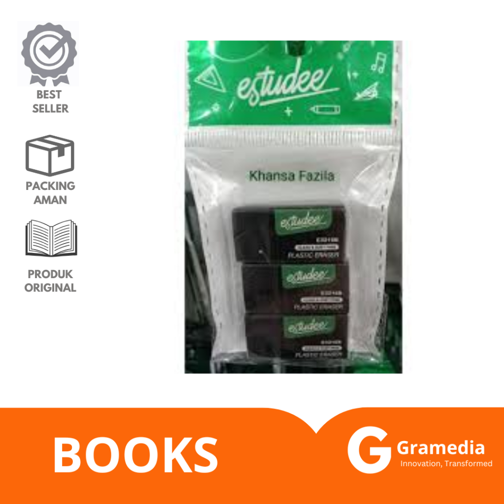 

Gramedia Lampung - Estudee ERASER set 3 (Black)